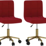 Vidaxl Obrotowe Krzesła Stołowe 6 Szt. Taupe Obite Tkaniną 13452-3089423
